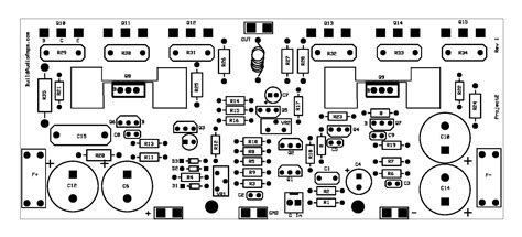 Esquema amplificador de áudio estéreo 1000w com transistores 2sc5200 e 2sa1943. 2sc5200 2sa1943 Amplifier Pcb Layout - Circuit Boards