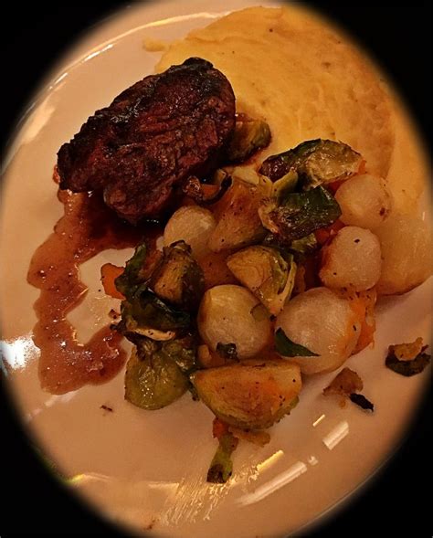 The muscle tissue does very little work, so it is the most tender meat on the animal. Grilled beef tenderloin with a cheddar mash snd veggies in ...