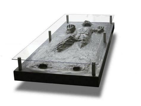 While not overtly decorated in the star wars theme, everywhere you turn are little reminders of the classic lucas' films. Han Solo in Carbonite Coffee Table | Star wars, Table ...