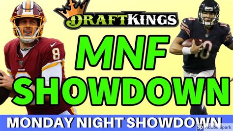 Try our dfs lineup optimizer, strategy, advice and daily fantasy football sleepers for dfs lineups tonight! DRAFTKINGS NFL WEEK 3 PICKS MONDAY NIGHT SHOWDOWN PICKS ...