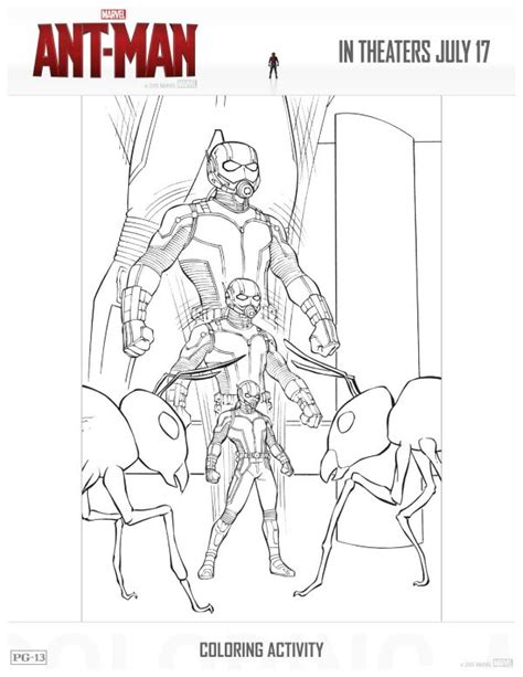 Scott lang and hank pym. Free Printable Marvel Ant-Man Coloring Page | Free ...