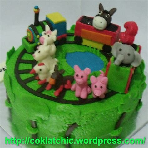 Yuk, simak resep membuat hidanga kue ulang tahun kukus mini dibawah ini. Kue berbentuk kereta api di jungle - NAJLA - COKLATCHIC CAKE