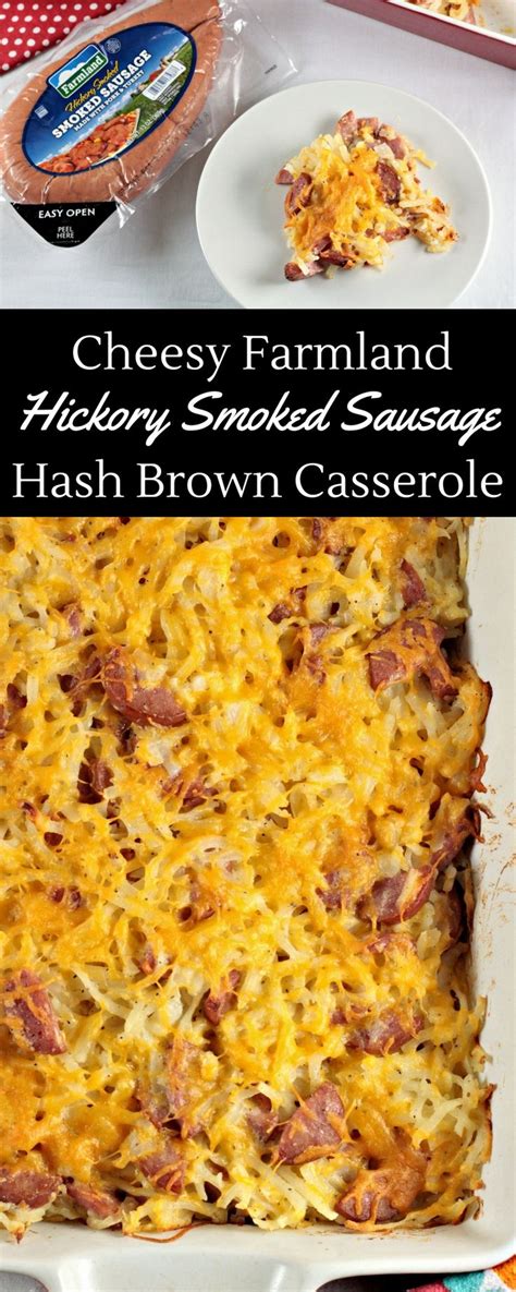 If making ahead of time have the sausage, veggies, and hash browns prepped and cooked. Cheesy Farmland Hickory Smoked Sausage Hash Brown ...