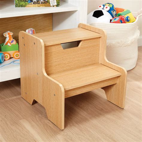 As you can see, it's a stool. Wooden Step Stool - Natural | Melissa & Doug