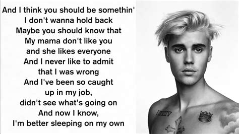 Too much, too much, never enough. Teks Lagu Love Yourself Justin Bieber - Terkait Teks