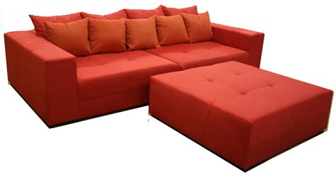 King is a muscular sofa with clean lines. Big Sofa XXL inkl. Hocker Alcatex Rot | Big Sofa ...