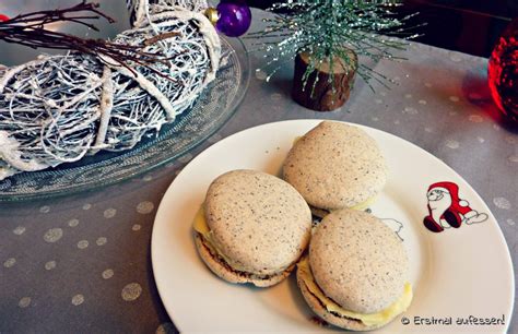 Laboratorio de productos eticos c.e.i.s.a. Mohn-Makronen mit weißer Schoko-Zitronen-Creme - Erstmal ...