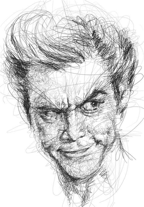 Remember to use a blunt hb pencil for these steps. Portraits of Jim Carrey in the Scribble-Style Technique ...