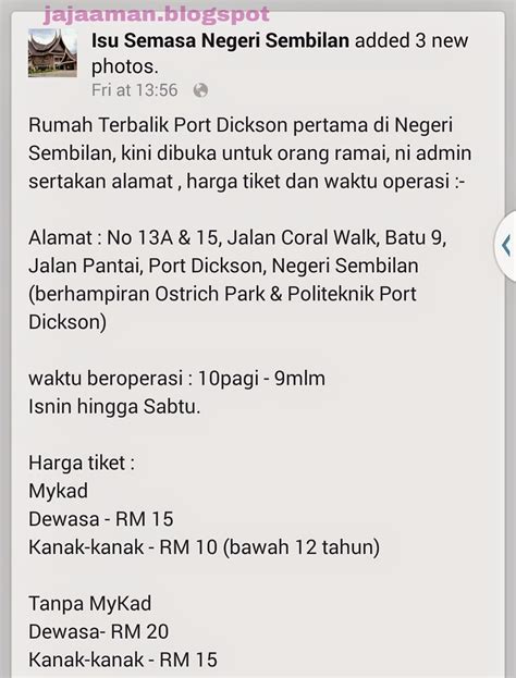 Terbalik kan fon ada.org tu yg terbalik sbnarnya. JaJa AmAn beLog coOLbeLoG: Rumah teRbaLik di pOrt DicKson ...