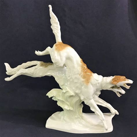 Borzoi at helsinki sighthound club's running practice! Hutschenreuther Porcelain Figure of Two Borzoi/Russian ...