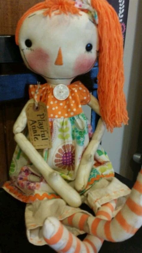 A mod for friday night funkin'. Primitive Handmade Grungy Folk Art (Playful Annie) Orange ...