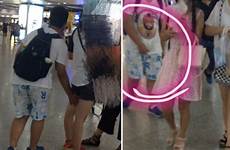 boy girls subway nanjing gropes dad station gets public year old turned own stomp