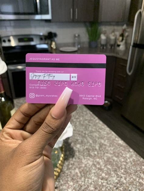 Plastic Credit Card Business Cards with Embossed Numbers