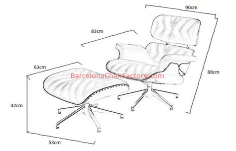 Eames molded plywood lounge chair metal base (lcm) height (in): Remarkable Eames Chair Dimensions with Eames Style Lounge ...