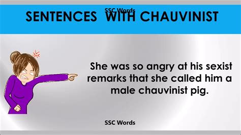 Chauvinism is a strong , unreasonable belief that your own country is more important and. Chauvinist - Improve English - Meaning and 5 sentences ...