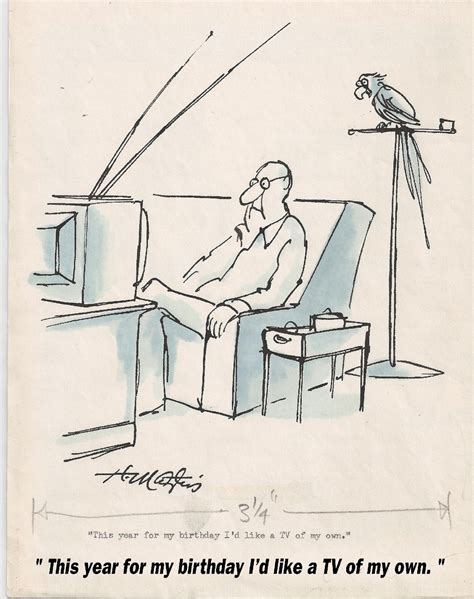 Buy prints or licence cartoons from punch magazine cartoon archive Plum Loco - Roy Delgado: Henry Martin cartoon original