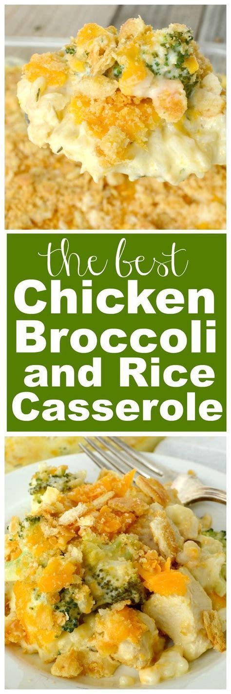 Recipe chicken broccoli rice casserole campbells. Pin on broccoli