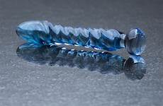glass dildo electric blue