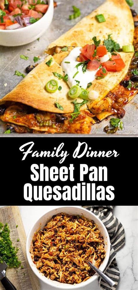 For dinner the british often have soup and then the main course, such as meat, poultry or fishwith vegetables or mashed potatoes. Sheet Pan Quesadillas | Recipe in 2020 | Dinner, Quick ...