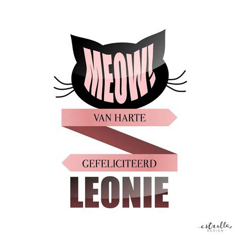 Maybe you would like to learn more about one of these? Happy birthday Leonie | #typography #cat #leonie #birthday ...