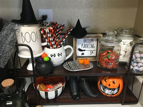My halloween coffee bar is brought to you by my friends at world market. Witches pick your poison | Halloween coffee, Halloween diy ...