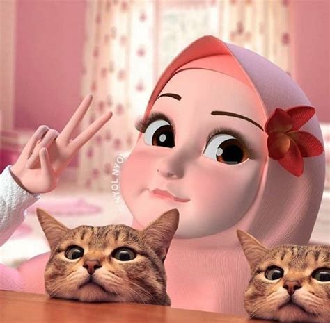 150+ Gambar Kartun Muslimah Berkacamata, Cantik, Sedih ...