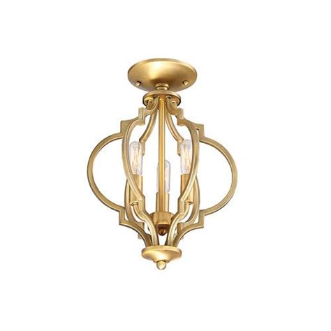 If you are looking for lighting with a higher level of illumination, this type of ceiling light will be a perfect pick for your rooms. 251 First Whittier Quatrefoil Natural Brass Three Light ...