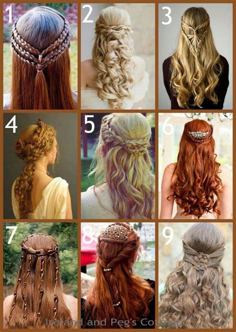 The oldest evidence of hair braiding goes back about 30,000 years: Celtic hair styles | Medieval hairstyles, Renaissance ...