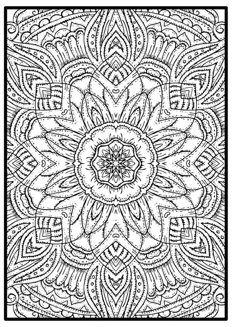 The post will be online on my. Full Page Mandala Adult Coloring Picture