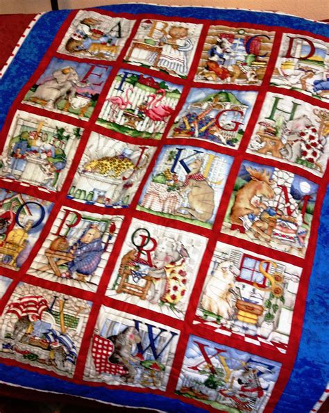 Learn helpful tips on binding quilts, including how to use straight binding and bias binding, in this article. ABC panel quilt | Panel quilts, Panel quilt, Quilting with ...