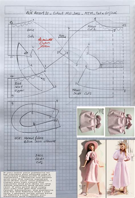 Fashion Dolls Couture - Unlimited: Pink Cutout Midi Dress-BMR 1959 ...