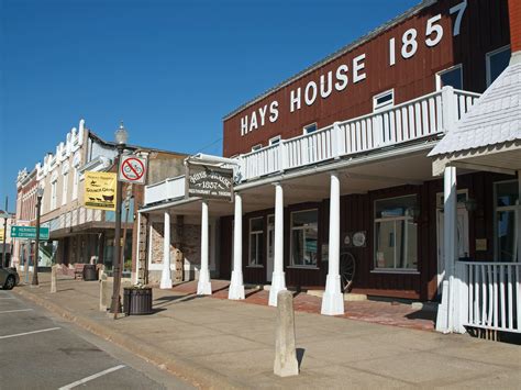 It is part of the santa fe national historic trail. Hays House Restaurant, est. 1857 Council Grove, Kansas-a ...