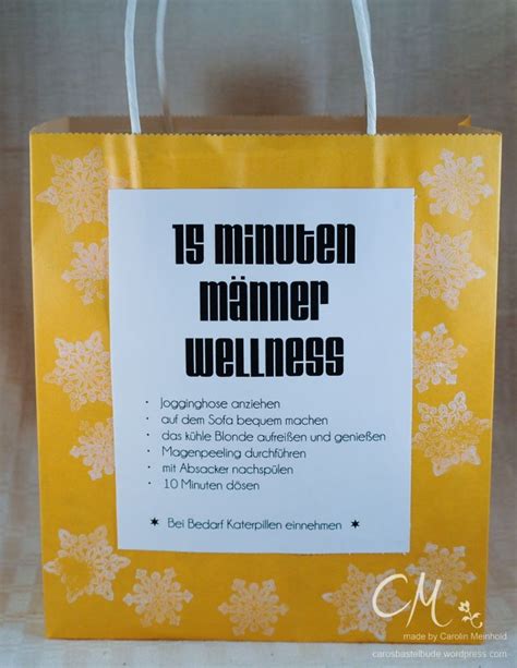 30 minuten wellness aus der tüte / die wirtschaftlichen produkte sind vor allem:. 15 Minuten-Männer-Wellness in der Tüte | Wellness geschenke, Geburtstag geschenke selber machen ...