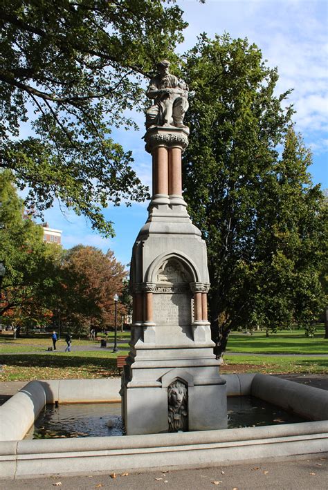The boston public garden, established in 1837, was the first public botanical garden in the united states. Boston - Public Garden: The Ether Monument: The Good Samar ...