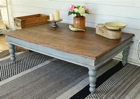 Reclaimed wood breakfast bar table. Large Rustic Recycled Timber Coffee Table in Grey with ...