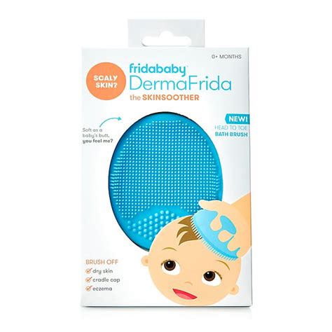 The dermafrida skinsoother bath brush from fridababy exfoliates your baby's skin, helping to prevent eczema and cradle cap with its soothing bristles. FridaBaby® DermaFrida the SkinSoother Silicone Bath Brush ...