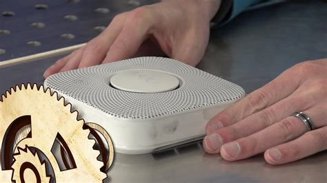 The center of the device has a circular led that changes color depending on what's happening; Nest Smoke Detector: Equipment Autopsy #71 - YouTube