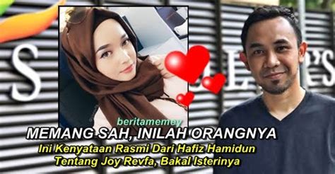 Today is your opportunity to build the tomorrow you want. Ini Kenyataan Rasmi Dari Hafiz Hamidun Tentang Joy Revfa ...
