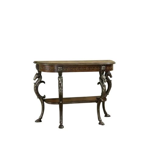 A page table is a table of conversions from virtual to physical addresses that the os uses to artificially increase the total amount of main memory available in a system. Powell Masterpiece Floral Demilune Metal and Wood Console ...