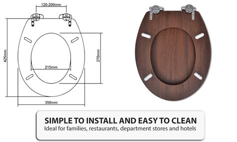 On most soft close toilet seats, the mounting pegs are located along the outside of the hinge plates. Soft Close Toilet Seat MDF Lid Universal Fitting Bathroom ...