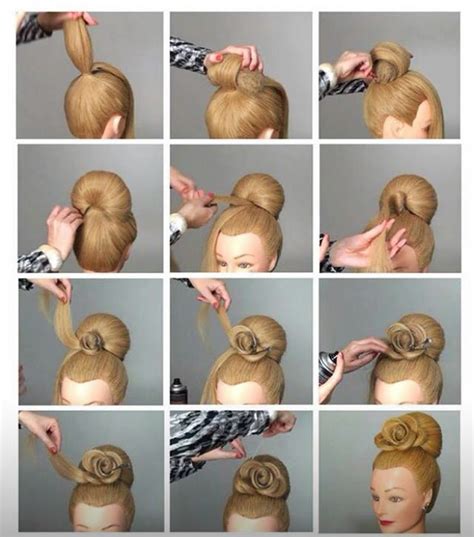 If you have short hair you might be upset about a certain lack of hairstyles due to not having enough length. Cute Volume Rose Bun Step By Step Tutorial ~ Entertainment ...