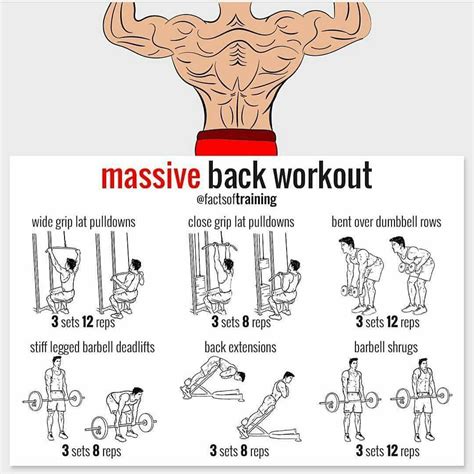 • best home back workout: Back huge exercises - pulldown guide (With images) | Workout chart, Weights workout, Workout