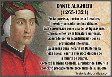 Dante alighieri was born in florence in the year of 1265. Seguimos recordando algunos hechos históricos… - Las ...