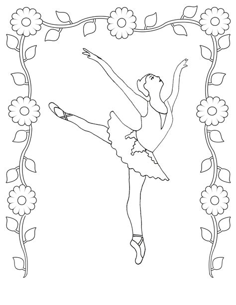 Can you color printable dance drawings for free? Free Printable Ballet Coloring Pages For Kids