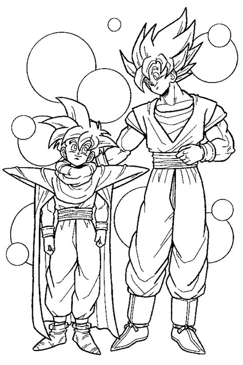 Free printable dragon ball z coloring pages for kids super. Coloring Pages Vegeta And Goku - Coloring Home