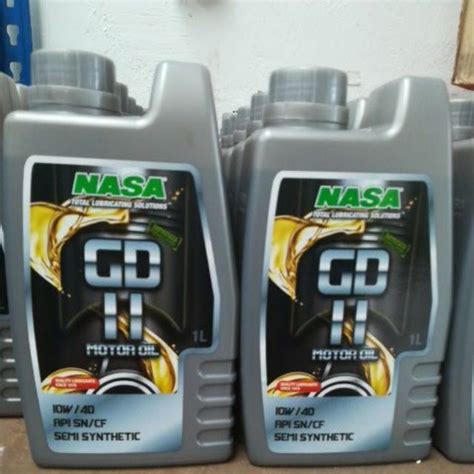 Nasa has top selling products like heavy duty gear oil treatment for manual transmission, engine oil gd33 20w/50 api sg/cd and engine oil 20w50 (4litre) which are a great hit amongst consumers. NASA ENGINE OIL 10W-40 Honda Yamaha Suzuki Benelli Sum ...