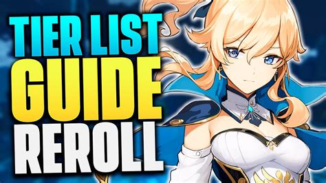 While so much variety is cool. Guide Reroll Complet ! Tier List - Genshin Impact - YouTube