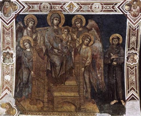 In both the gold cimabue portrayed the same subject in his 1280 virgin and child enthroned, and both pieces share. Cimabue - Madonna Enthroned with the Child, St Francis and ...