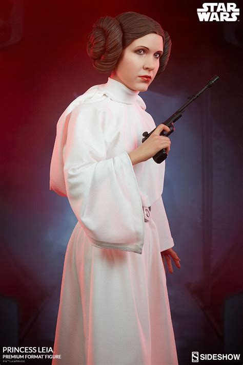 This portrait drawing is based on princess leia or an actress carrie fisher in a realistic illustration style. Star Wars: A New Hope Princess Leia Statue by Sideshow ...