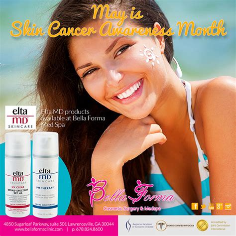 According to the skin cancer foundation, the incidence of this disease reaching epidemic levels. May is Skin Cancer Awareness Month | Bella Forma